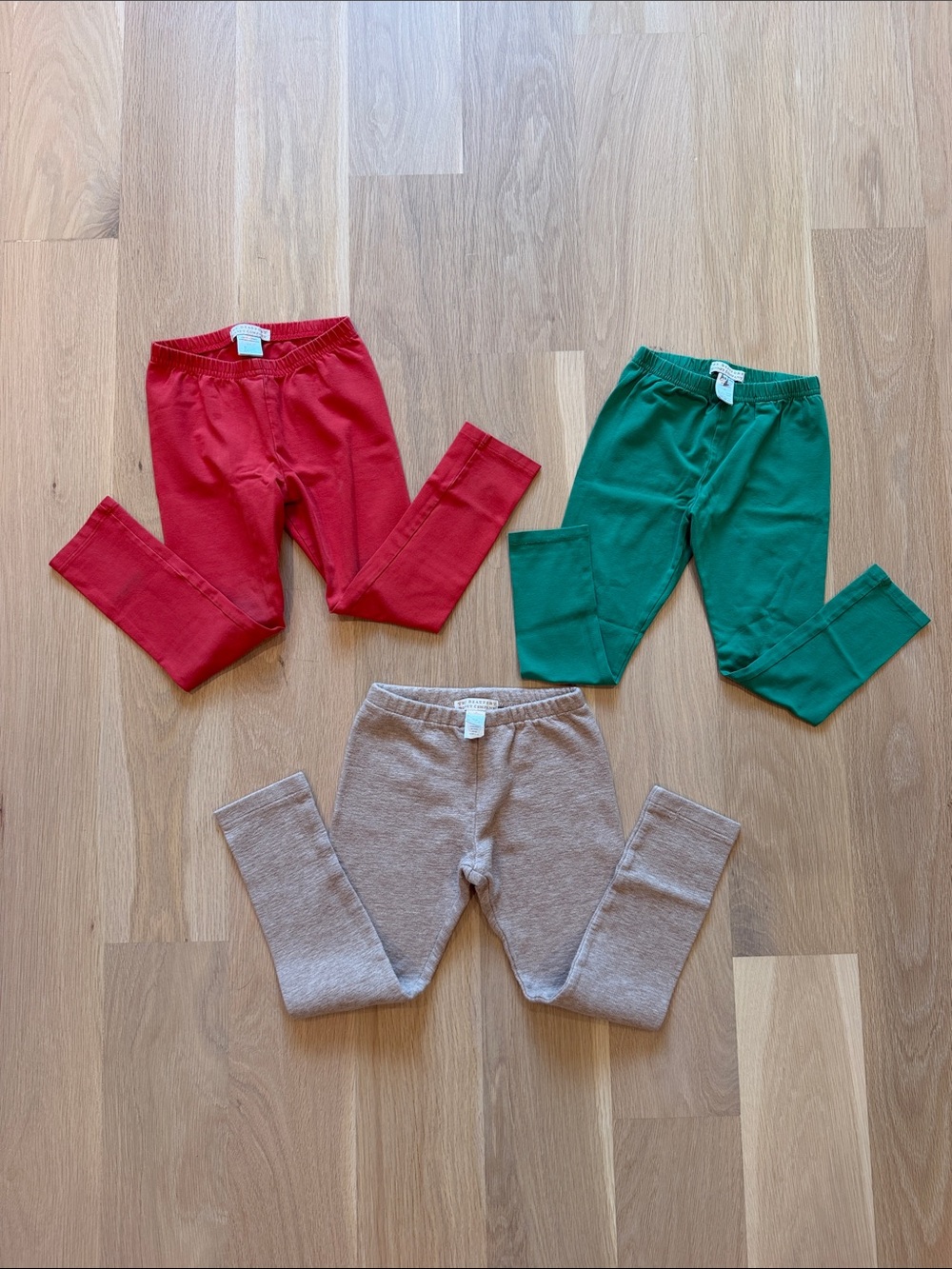 The Beaufort Bonnet Company Kids Leggings Pack - Red, Green, Tan